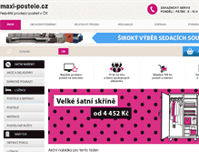 Tablet Screenshot of maxi-postele.cz